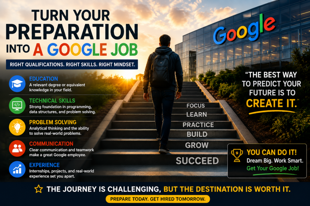 What is the qualification for a Google job