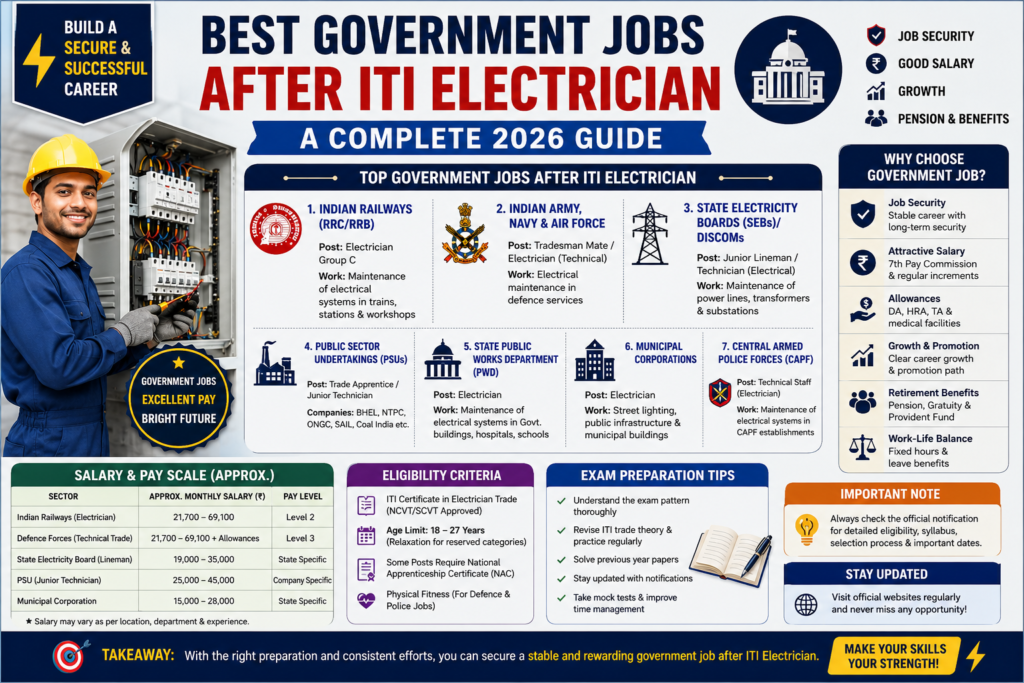 Best Government Jobs After ITI Electrician