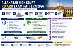 Allahabad High Court RO ARO exam pattern 2026 written on exam preparation banner