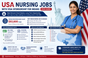 Indian nurse working in a US hospital after visa sponsorship