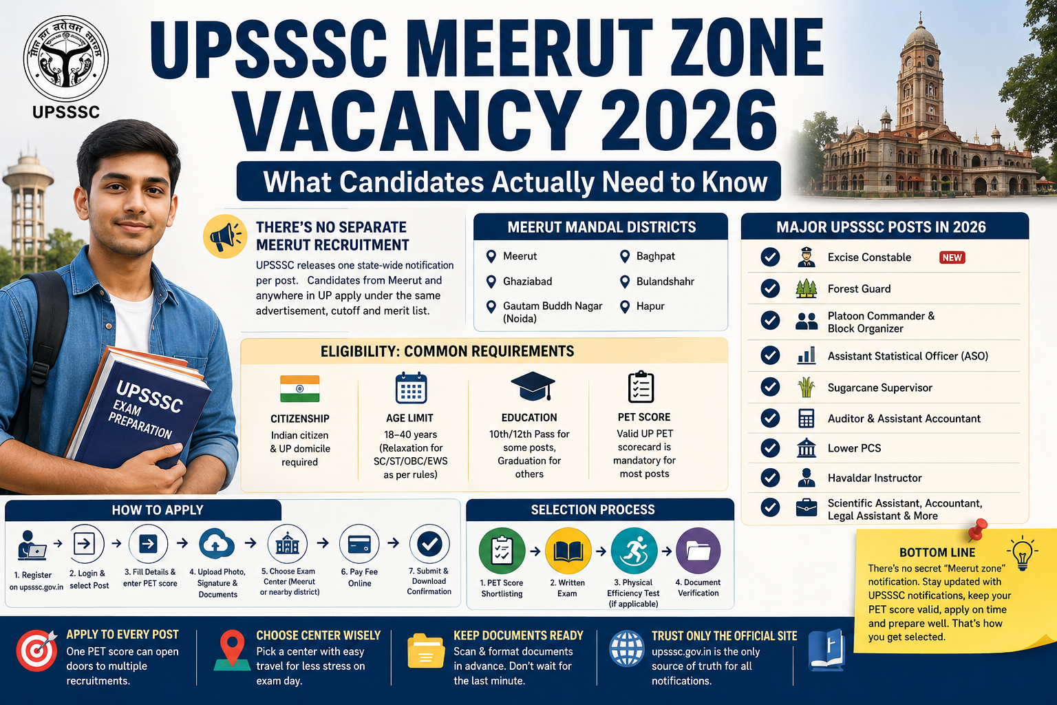 UPSSSC Meerut zone vacancy 2026 recruitment notification