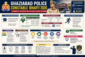 Ghaziabad Police Constable Bharti 2026 eligibility criteria