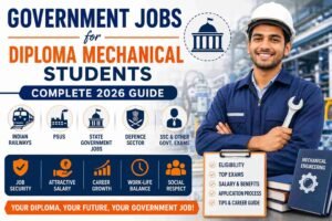Government jobs for diploma mechanical students – career guide 2026