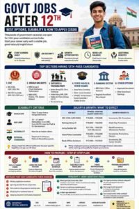 Govt jobs after 12th – SSC, Railway, Police and Defence recruitment guide for 2026