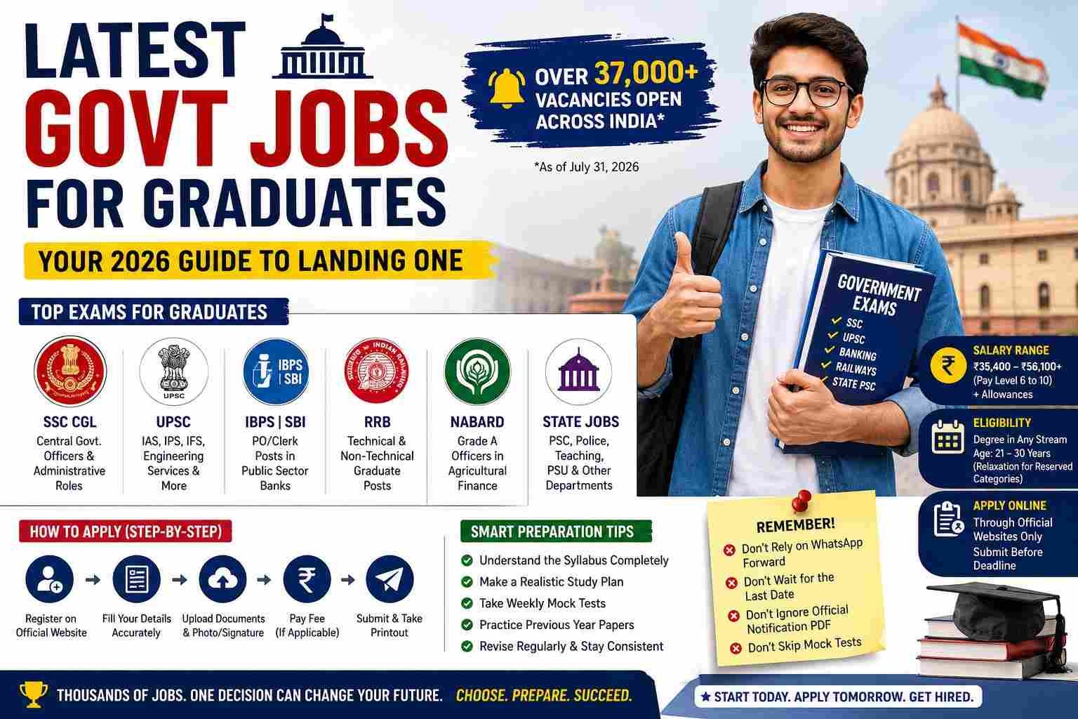 Latest govt jobs for graduates 2026 - application guide